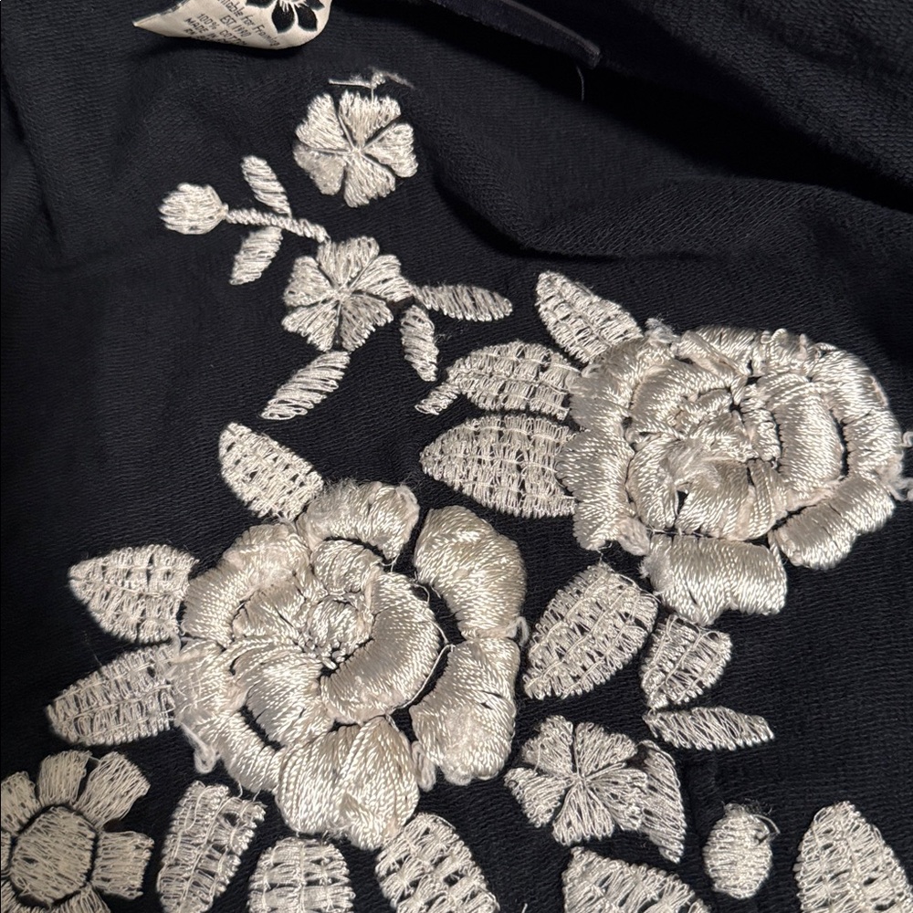 Lucky Brand Black Embroidered Women's Jacket - Picture 9 of 9